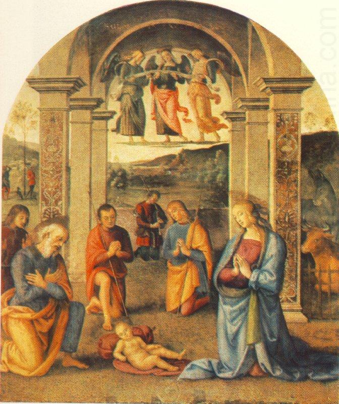 PERUGINO, Pietro The Presepio china oil painting image